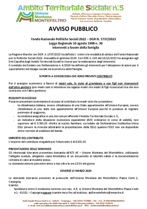 Prot 0001125 del 09 02 2024   Allegato Avviso Pubblico Azione 1   madri sole SOLO Azione 1 def